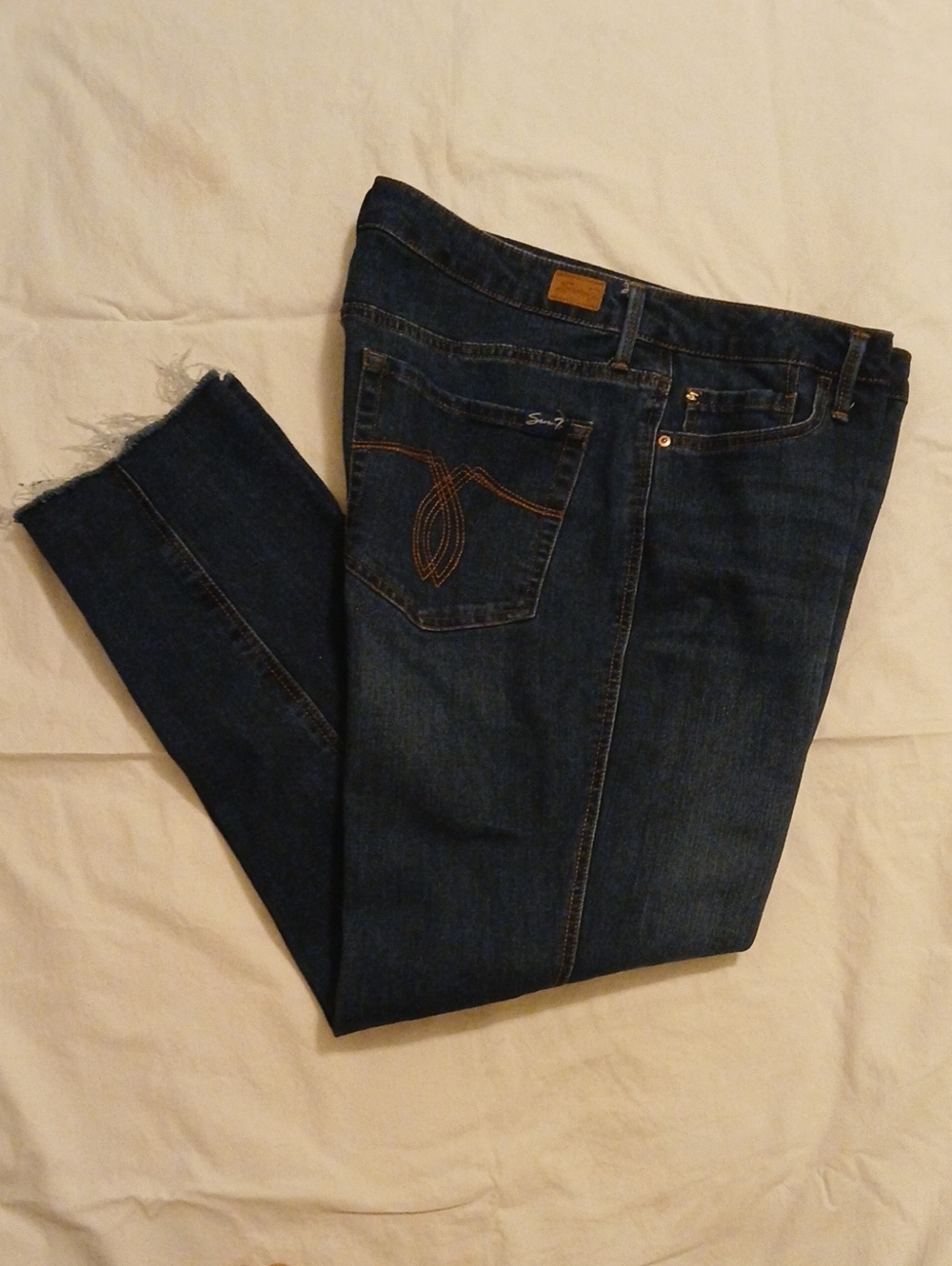 Seven 7 Dark Blue Women’s Weekend Easy Fit Biyfriend Jeans